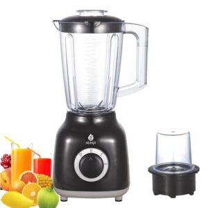 Nunix 2-in-1 Multifunctional Blender & Coffee/Spice Grinder – 1.5L, 350W (AK-200) – Black