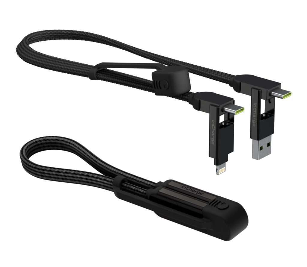Rolling Square inCharge XL 6-in-1 Cable (30cm/1ft) | 100W Universal Fast Charging