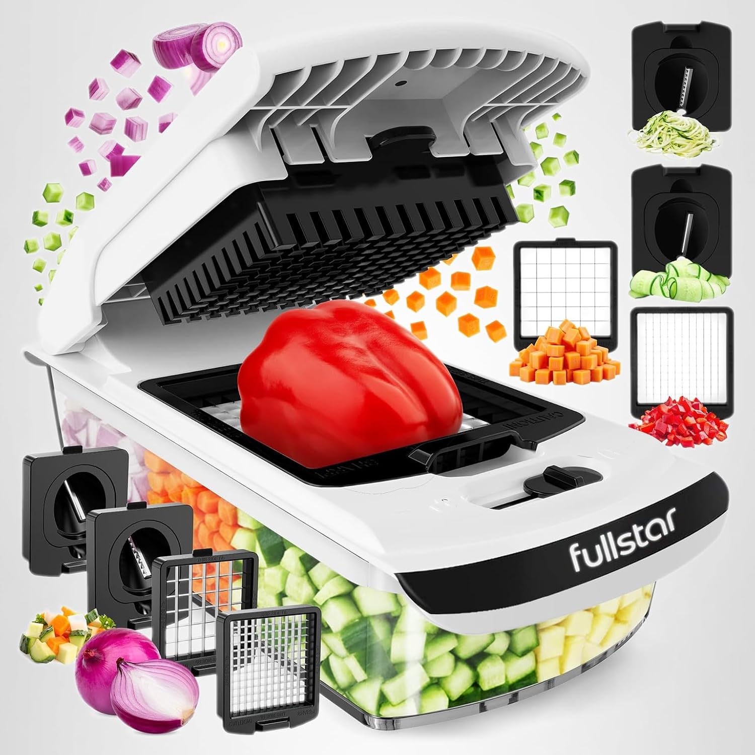 Fullstar 4-in-1 Pro Vegetable Chopper & Spiralizer 1 Fullstar 4-in-1 Pro Vegetable Chopper & Spiralizer