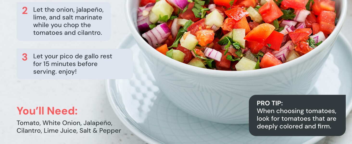 Fullstar 4-in-1 Pro Vegetable Chopper & Spiralizer 12 Pico De Gallo in no time!