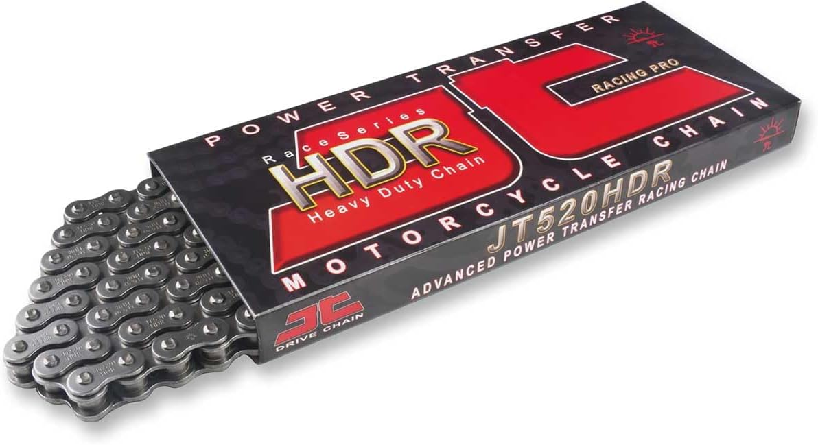 JT Chains JTC428HDR132SL Heavy Duty Drive Chain - 132 Links - Black Steel 1 JT250HDR Chain