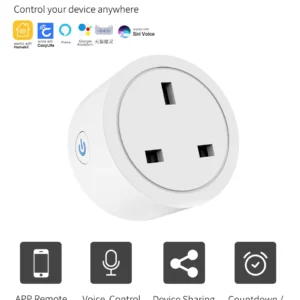Tuya 20A Smart WiFi Plug with Energy Monitor - Power Bill Saver Kenya