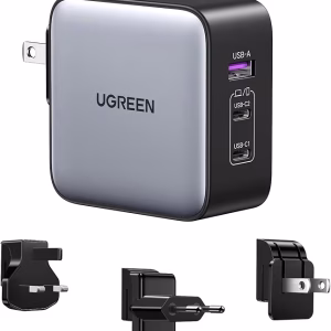 UGREEN 65W GaN Charger Kenya | 3-Port UK Travel Adapter (PD 3.1)