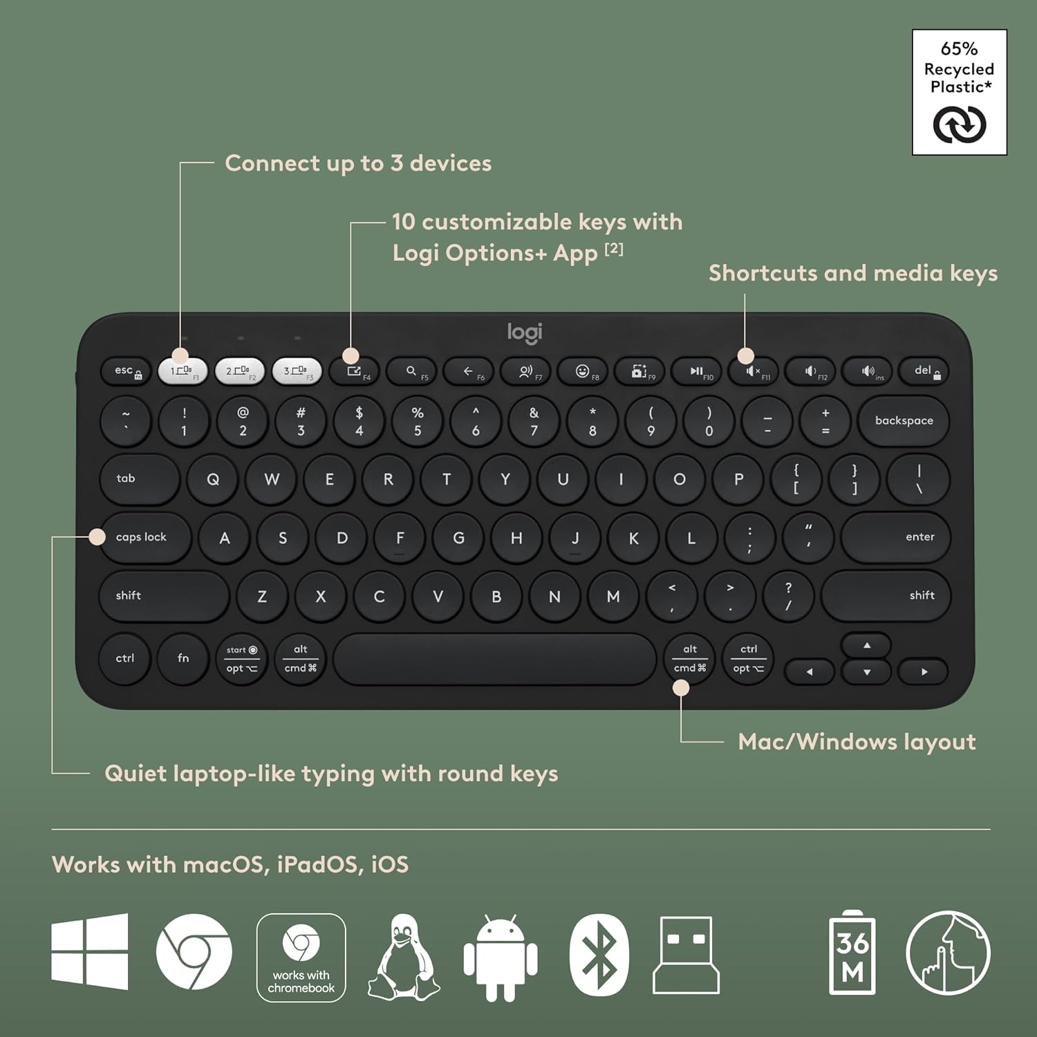 Logitech Pebble 2 Combo Kenya – Best Quiet Wireless Keyboard & Mouse 2026 4 Logitech Pebble 2 Bluetooth Keyboard