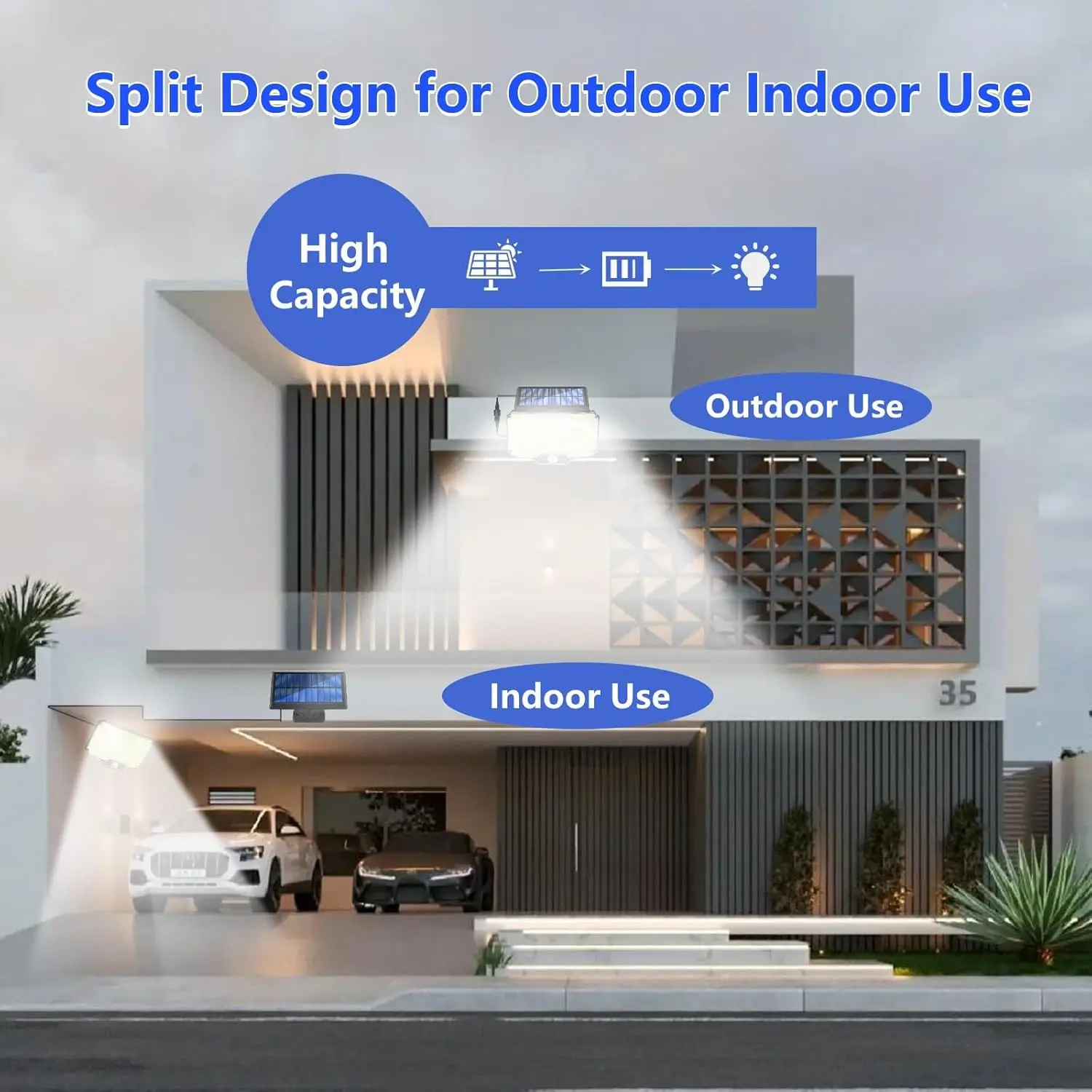 Solar Security Light Kenya – Motion Sensor Outdoor Floodlight IP65 3 Solar Security Light Kenya – Motion Sensor Outdoor Floodlight IP65 - Image 3