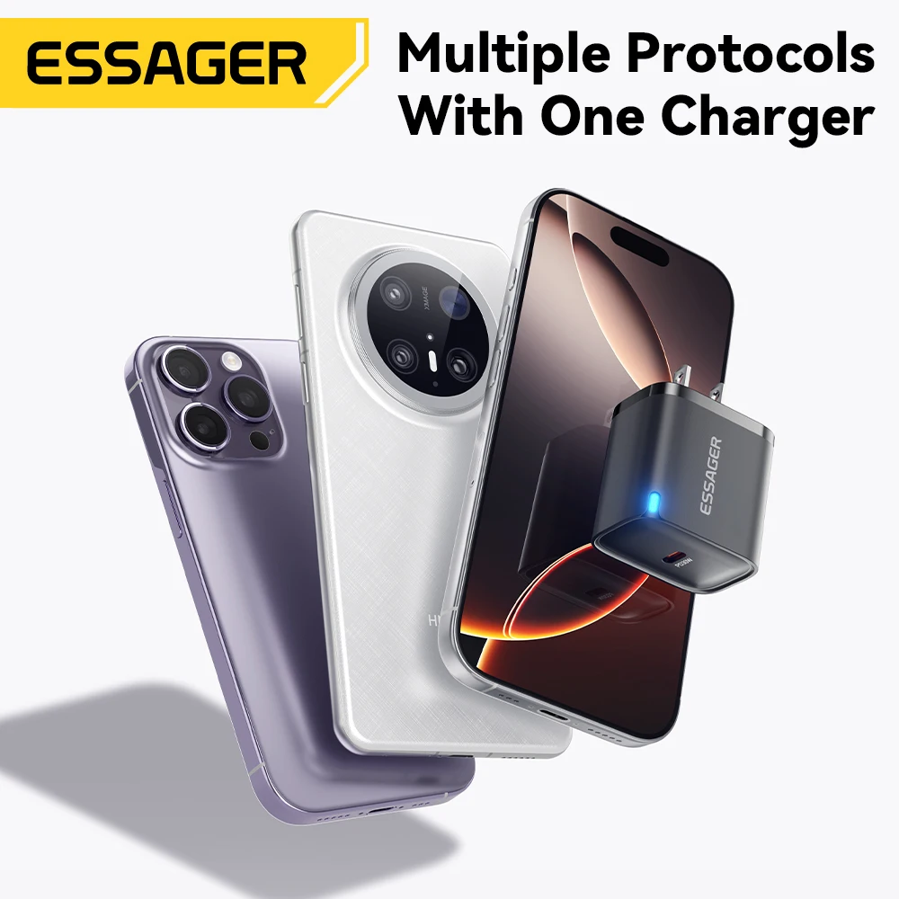 Essager 30W GaN USB-C PD Super Fast Charger (UK 3-Pin Plug) 3 Essager 30W GaN USB-C PD Super Fast Charger (UK 3-Pin Plug) - Image 3