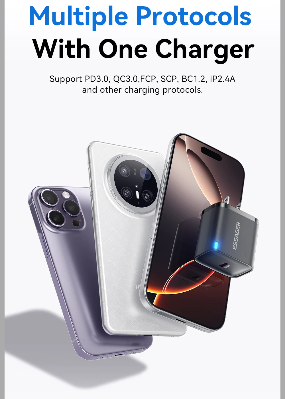Essager 30W GaN USB-C PD Super Fast Charger (UK 3-Pin Plug) 21 Essager 30W GaN USB-C PD Super Fast Charger (UK 3-Pin Plug) - Image 21