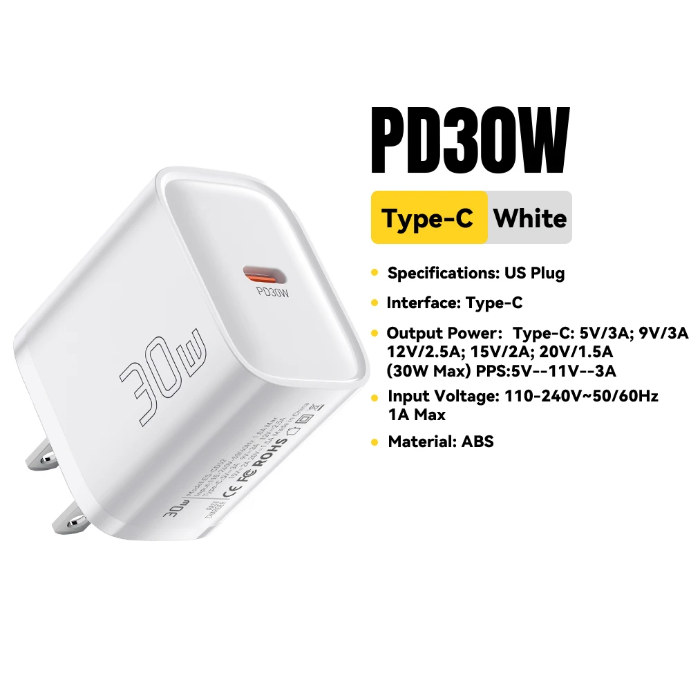 Essager 30W GaN USB-C PD Super Fast Charger (UK 3-Pin Plug) 9 Essager 30W GaN USB-C PD Super Fast Charger (UK 3-Pin Plug) - Image 9