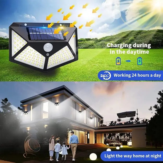 Solar Motion Sensor Wall Light Kenya – Zedify SolarGuard 128 LED 4 Solar Motion Sensor Wall Light Kenya – Zedify SolarGuard 128 LED - Image 4