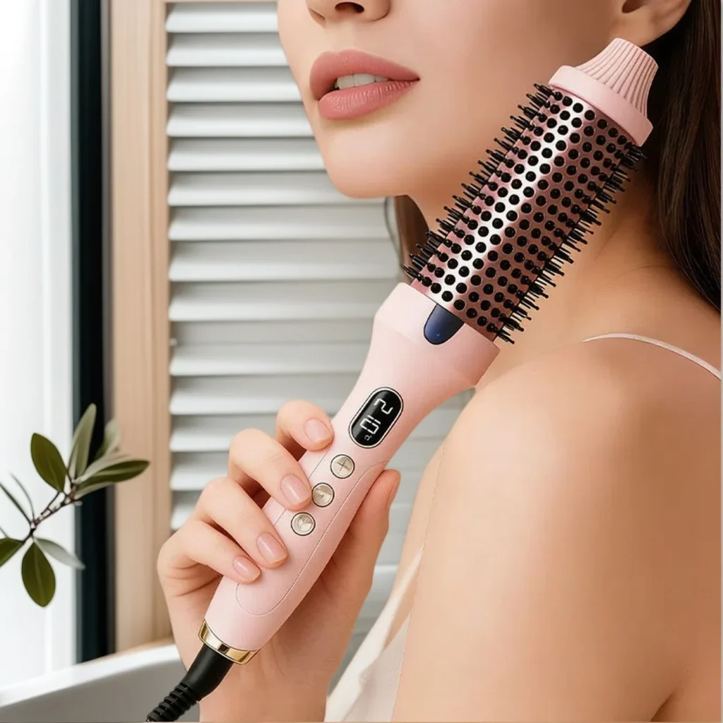 Premium 1.25-Inch Heated Thermal Volume & Curling Brush