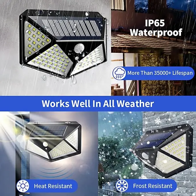 Solar Motion Sensor Wall Light Kenya – Zedify SolarGuard 128 LED 3 Solar Motion Sensor Wall Light Kenya – Zedify SolarGuard 128 LED - Image 3