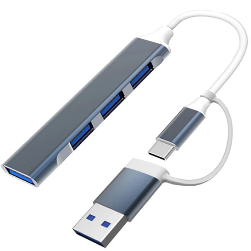 Zedify Pro 4-Port USB-C Aluminum OTG Hub
